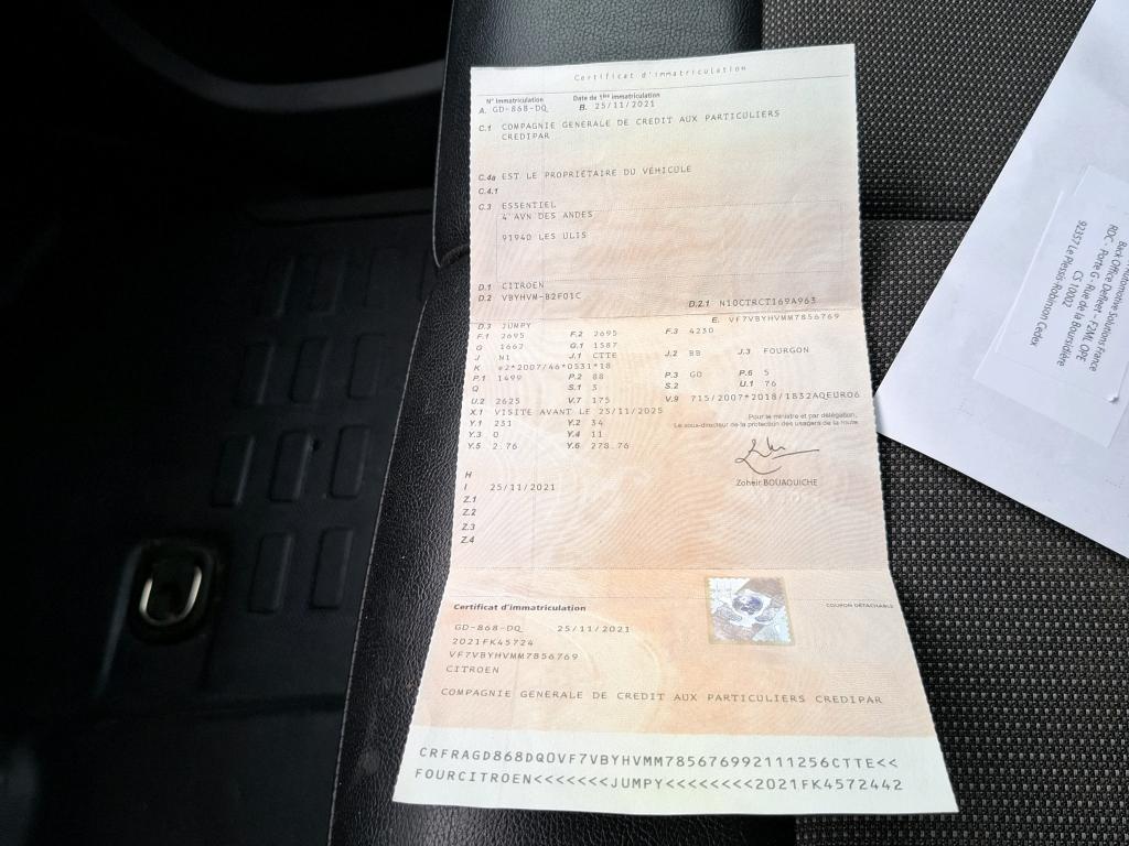 Citroen JUMPY FGN M BLUEHDI 120 S&S BVM6 DRIVER 300 NM 2021