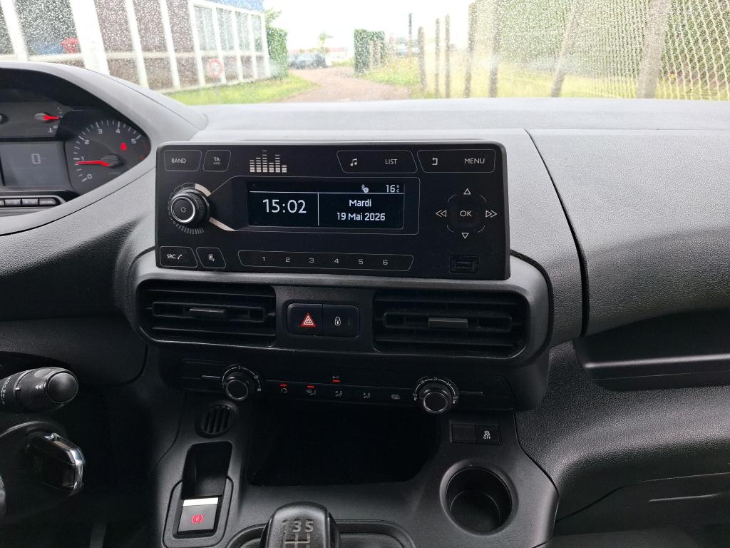 Peugeot PARTNER FOURGON STANDARD 650 KG BLUEHDI 100 S&S BVM5 PREMIUM 2019