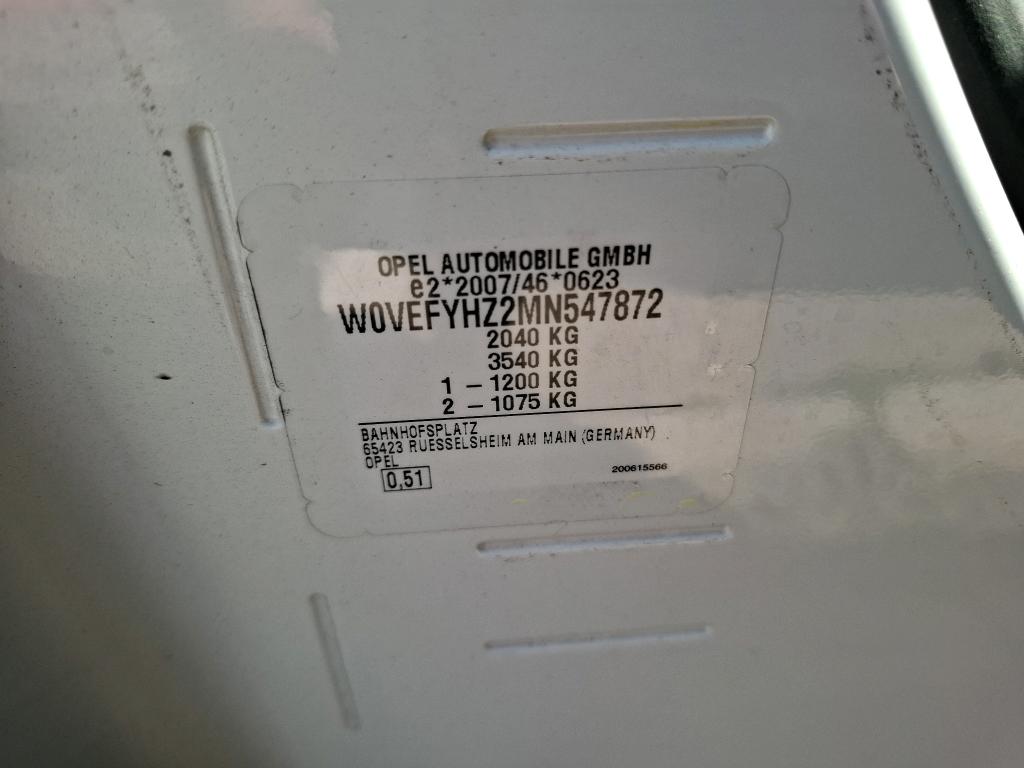Opel COMBO CARGO 1.5 130 CH S/S L1H1 STANDARD PACK CLIM 2022