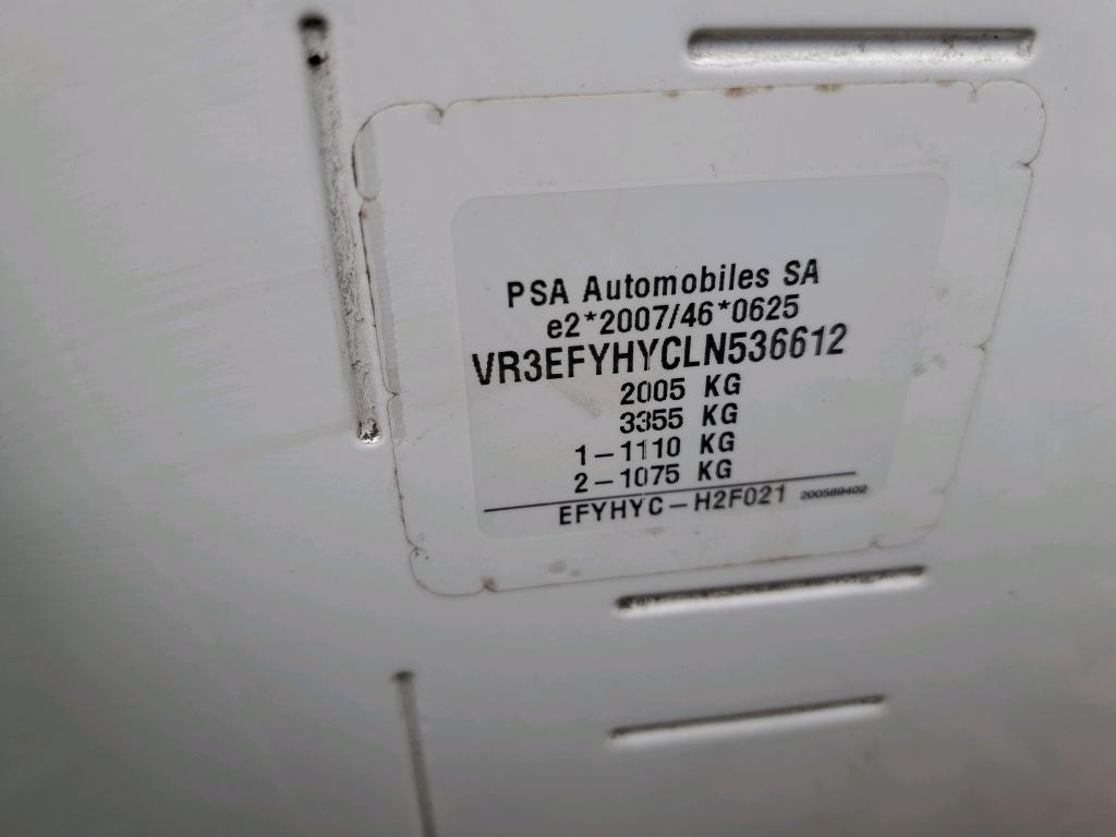 Peugeot PARTNER FOURGON STANDARD 650 KG BLUEHDI 100 S&S BVM5 PREMIUM 2020