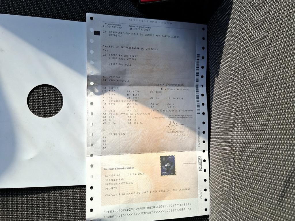 Peugeot EXPERT FGN TOLE LONG BLUEHDI 145 S&S BVM6 ASPHALT 2022