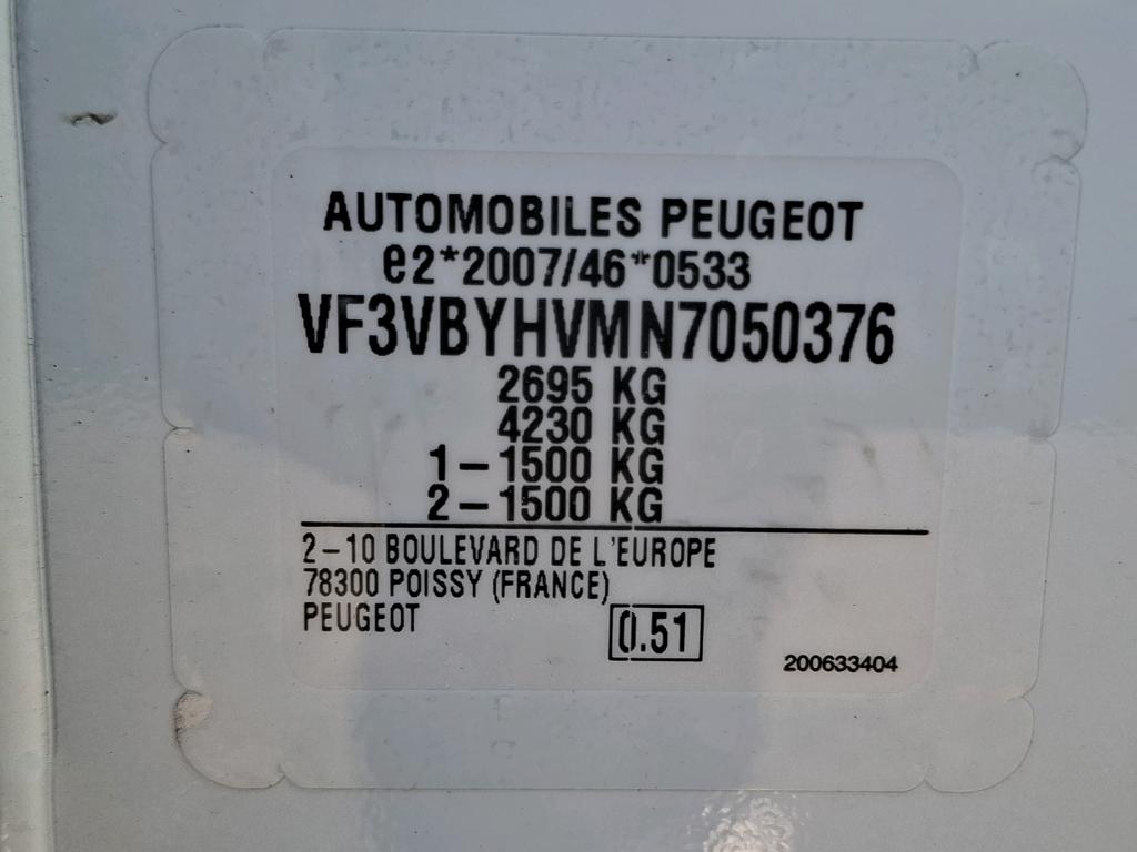 Peugeot EXPERT CA REPLIABLE STANDARD 1.5 BLUEHDI 120 S&S BVM6 PRO 2022