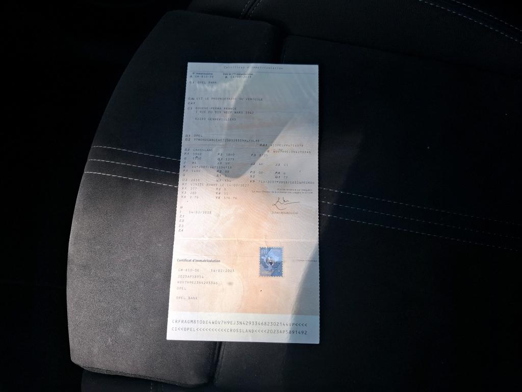 Opel Crossland 1.5 D 120 ch BVA6 Ultimate 2023