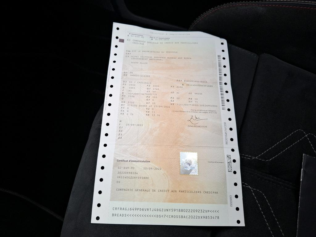 DS DS7 Crossback Hybride E-Tense 225 EAT8 Performance Line+ 2022