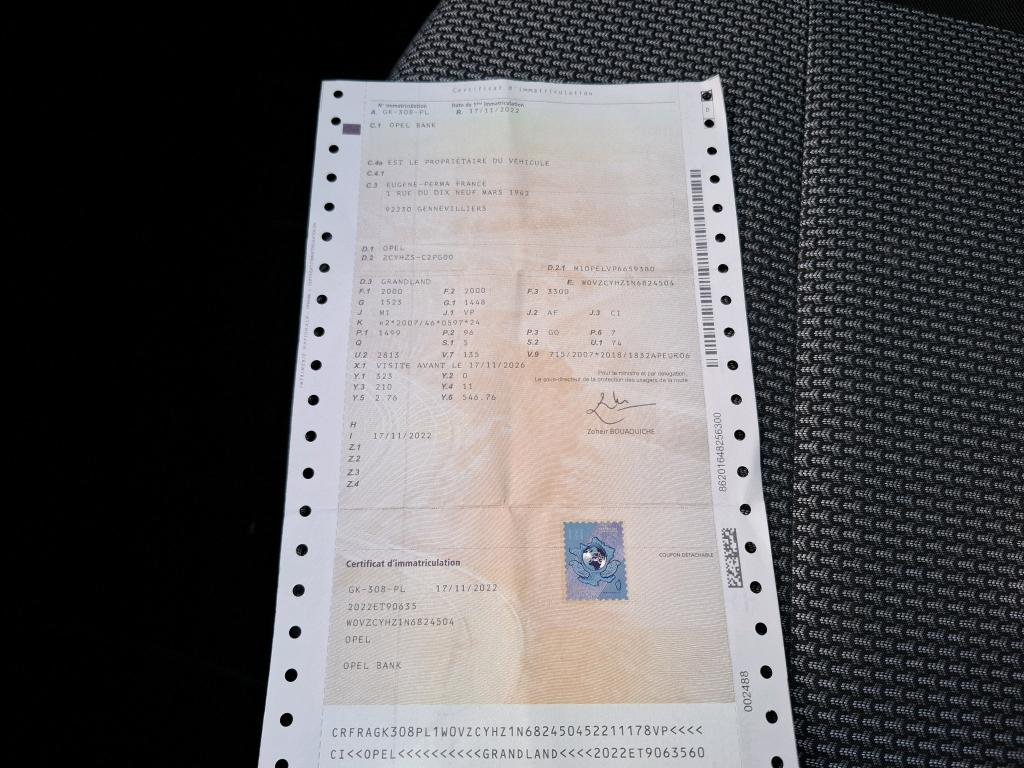 Opel Grandland 1.5 Diesel 130 ch BVA8 GS Line 2022