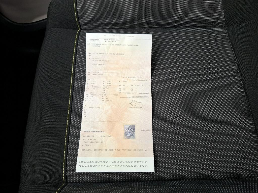 Citroen C3 SOCIETE BLUEHDI 100 S&S BVM6 FEEL NAV 2022