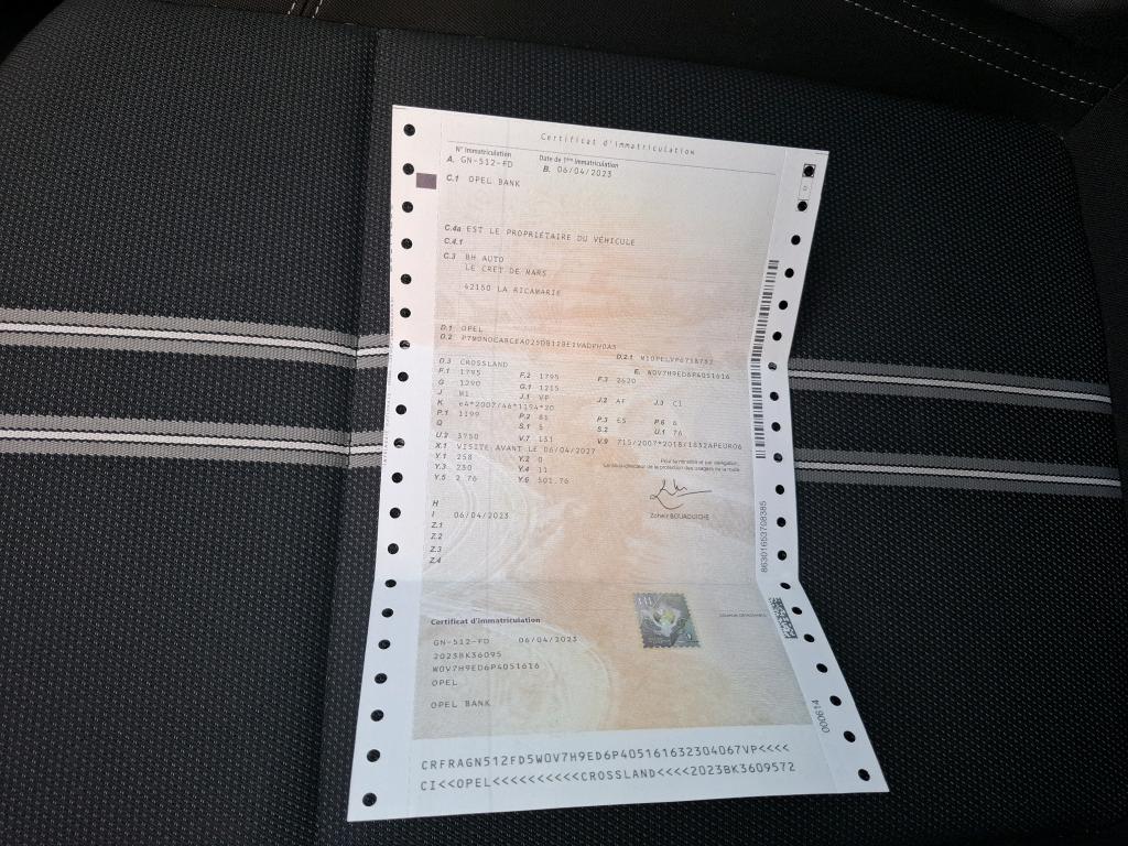 Opel Crossland 1.2 Turbo 110 ch BVM6 Elegance 2023