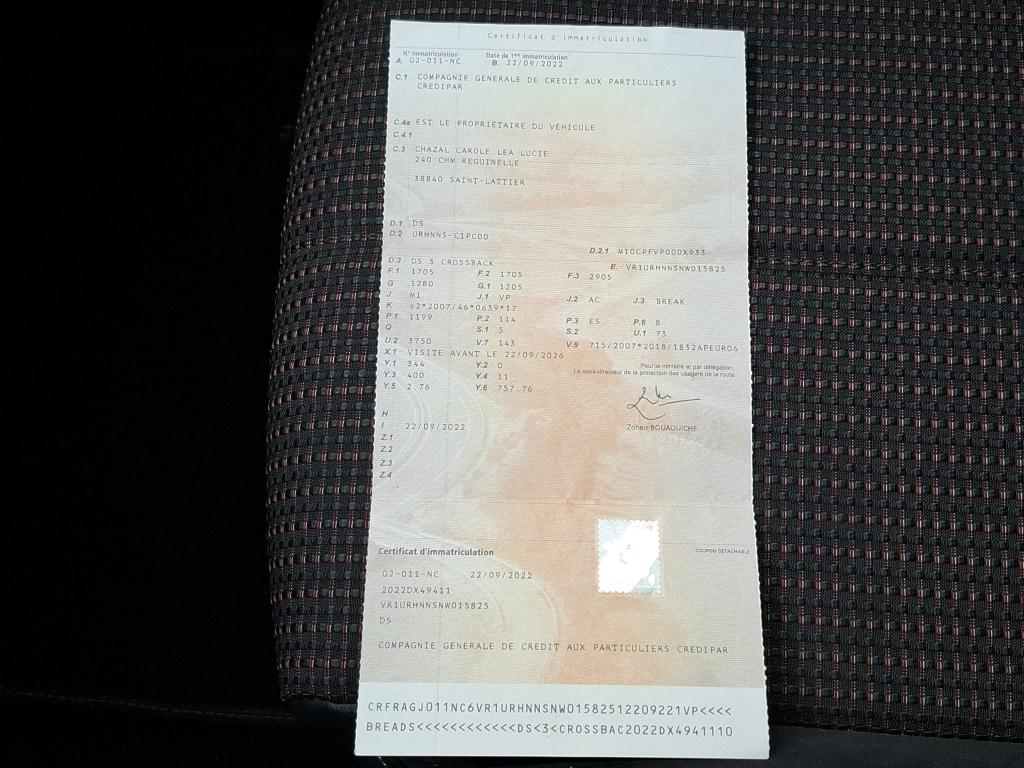 DS DS3 Crossback PureTech 155 EAT8 Performance Line+ 2022