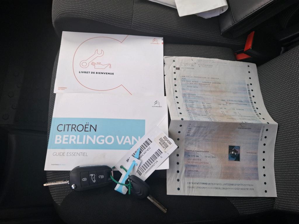 Citroen BERLINGO VAN M 650 BLUEHDI 100 S&S BVM5 CLUB 2021