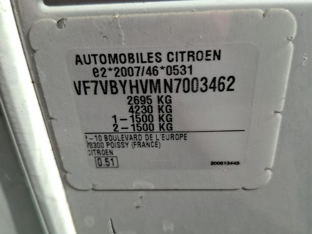 Citroen JUMPY FGN M BLUEHDI 120 S&S BVM6 DRIVER 300 NM 2022