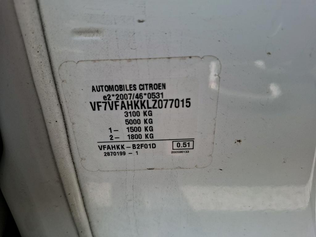 Citroen JUMPY FGN M BLUEHDI 120 S&S BVM6 CLUB 340 NM 2020