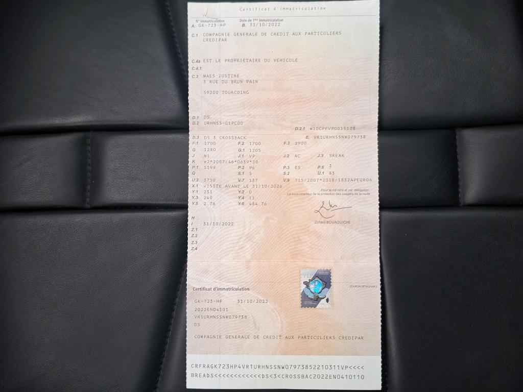 DS DS3 Crossback PureTech 130 EAT8 Rivoli 2022