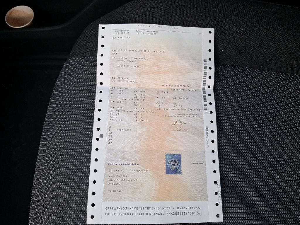 Citroen BERLINGO VAN M 650 BLUEHDI 100 S&S BVM5 DRIVER 2021
