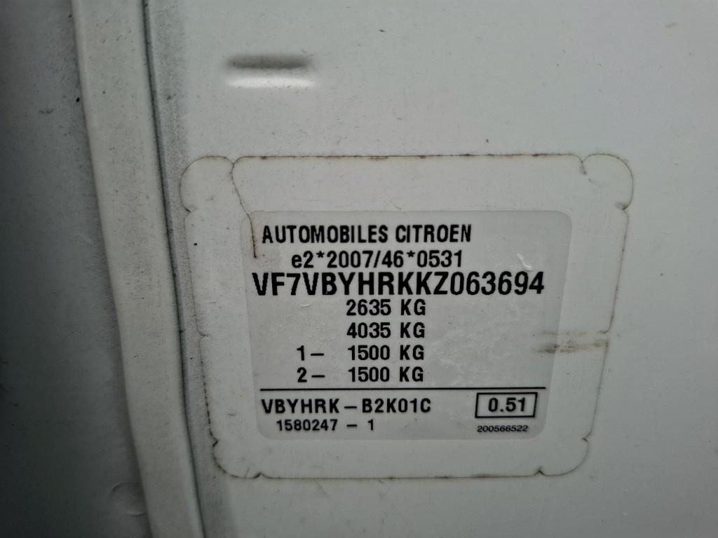 Citroen JUMPY FGN M BLUEHDI 100 S&S BVM6 CLUB 2019