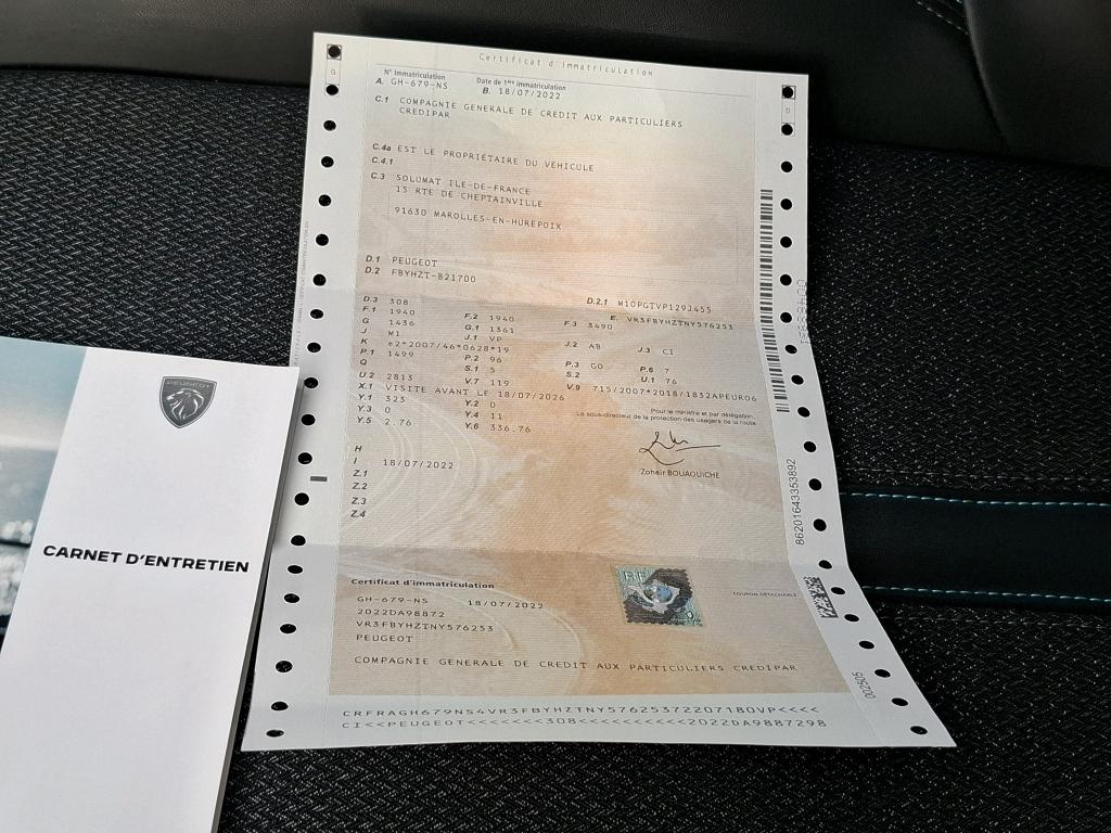 Peugeot 308 BlueHDi 130ch S&S EAT8 Allure 2022