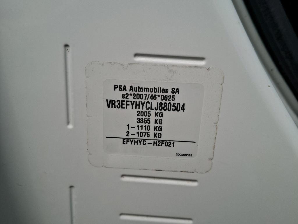 Peugeot PARTNER FOURGON STANDARD 650 KG BLUEHDI 100 S&S BVM5 ASPHALT 2020