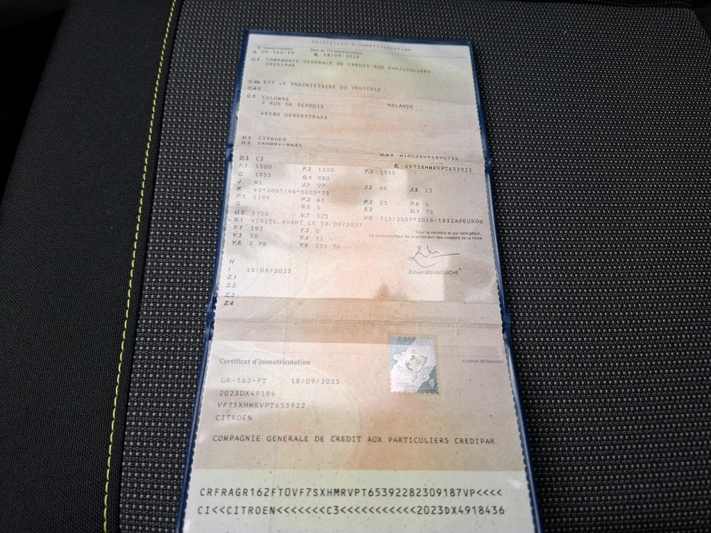 Citroen C3 PureTech 83 ch BVM5 You 2023
