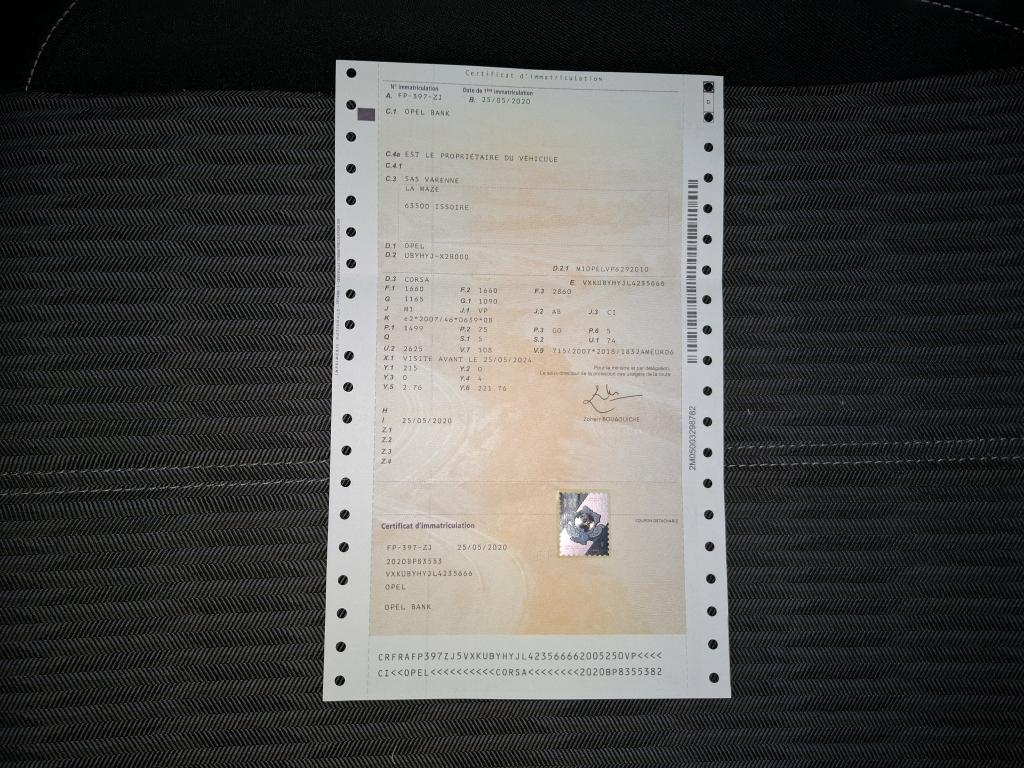 Opel Corsa 1.5 Diesel 100 ch BVM6 Edition 2020