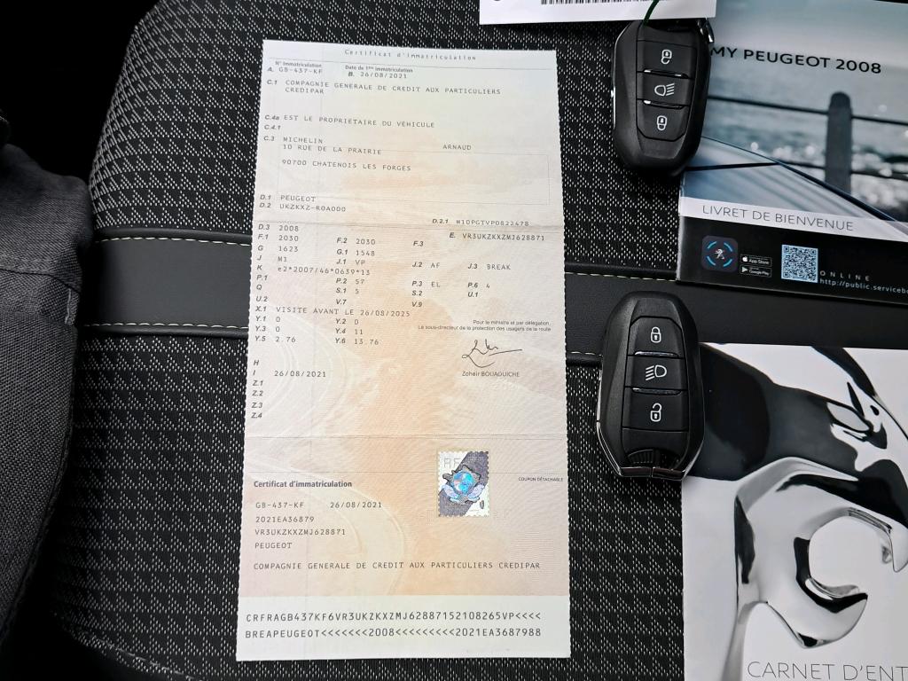 Peugeot 2008 Electrique 136 ch GT 2021