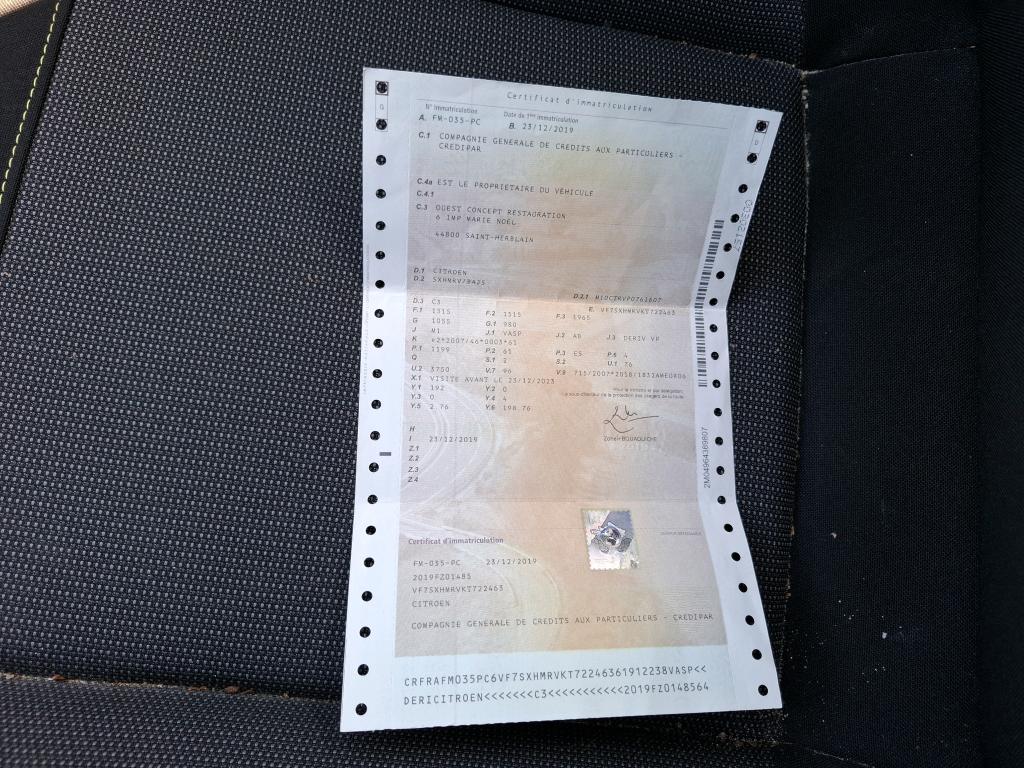 Citroen C3 SOCIETE PURE TECH 82 S&S FEEL BUSINESS R 2019