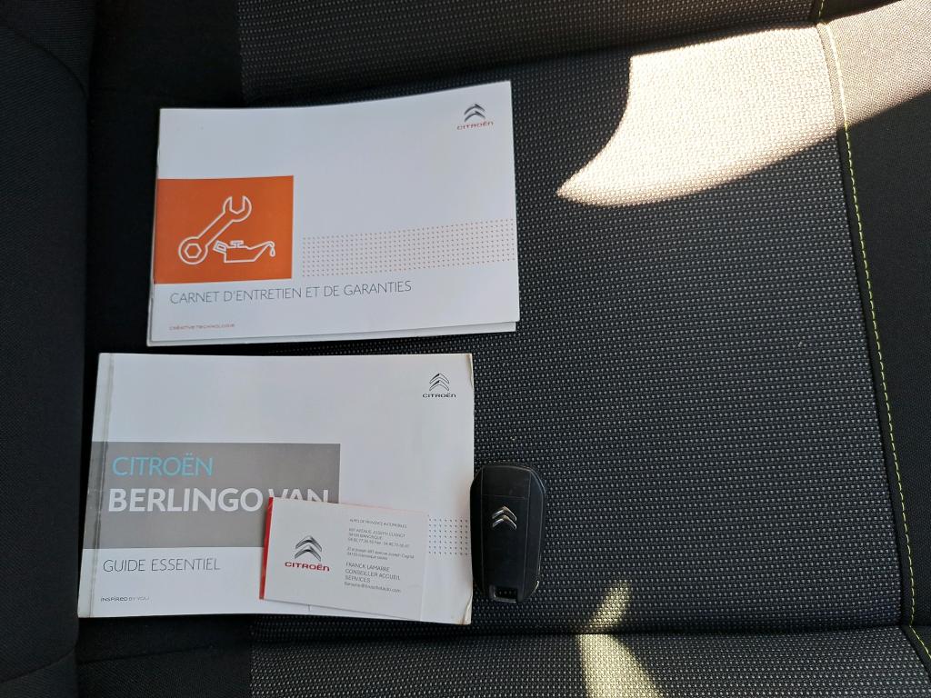 Citroen BERLINGO VAN M 650 BLUEHDI 100 S&S CLUB 2019