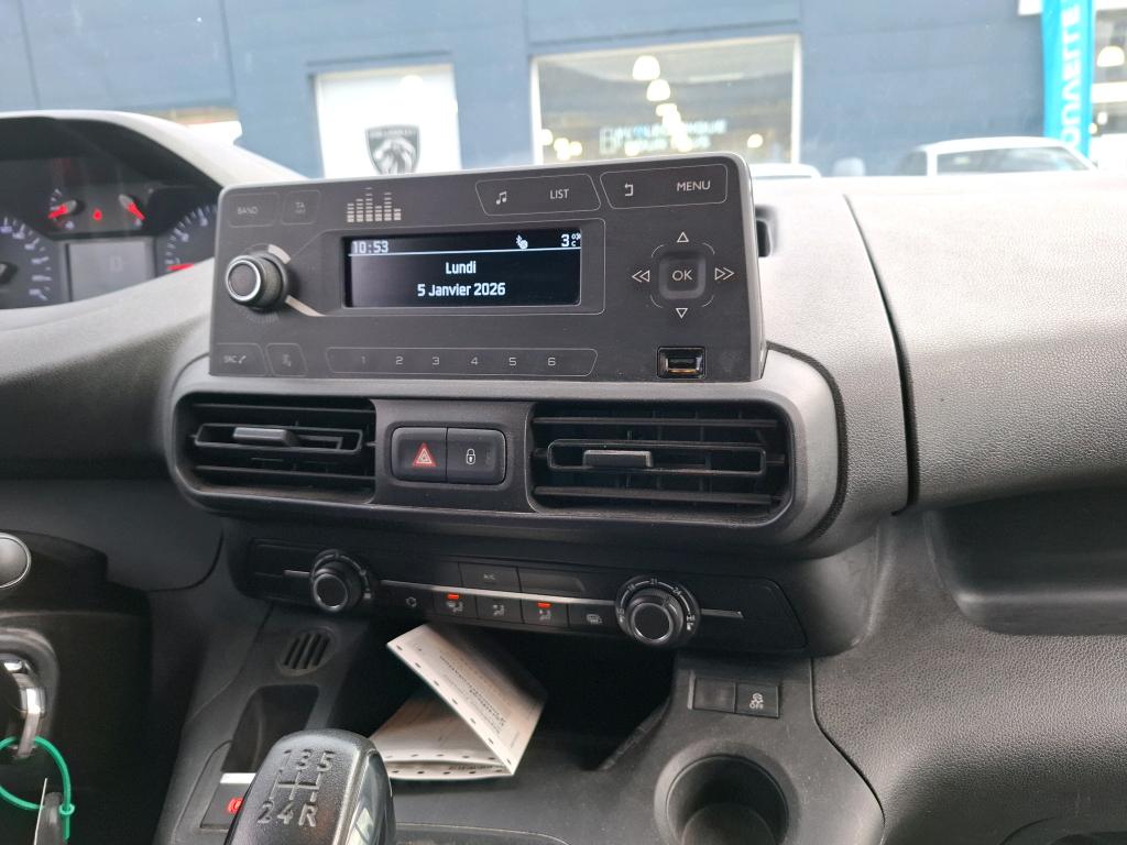 Peugeot PARTNER FOURGON STANDARD 650 KG BLUEHDI 100 S&S BVM5 PREMIUM 2021