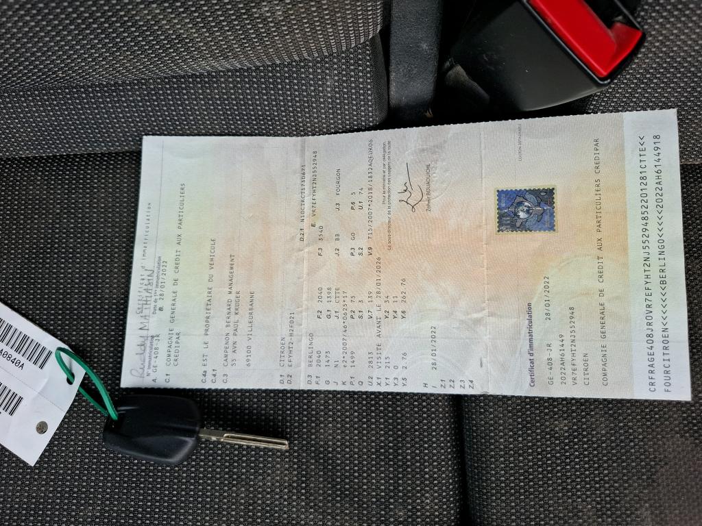 Citroen BERLINGO VAN M 650 BLUEHDI 100 S&S BVM6 DRIVER 2022