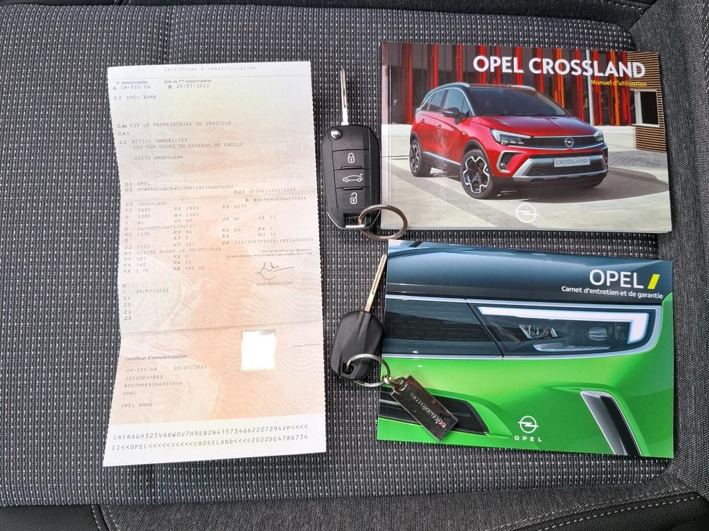 Opel Crossland 1.2 Turbo 130 ch BVA6 Elegance Business 2022