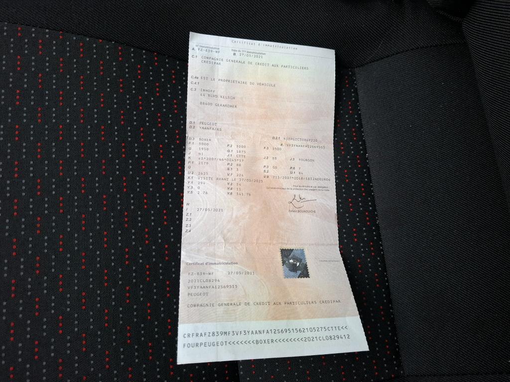 Peugeot BOXER TOLE 330 L1H1 BLUEHDI 120 S&S ASPHALT 2021