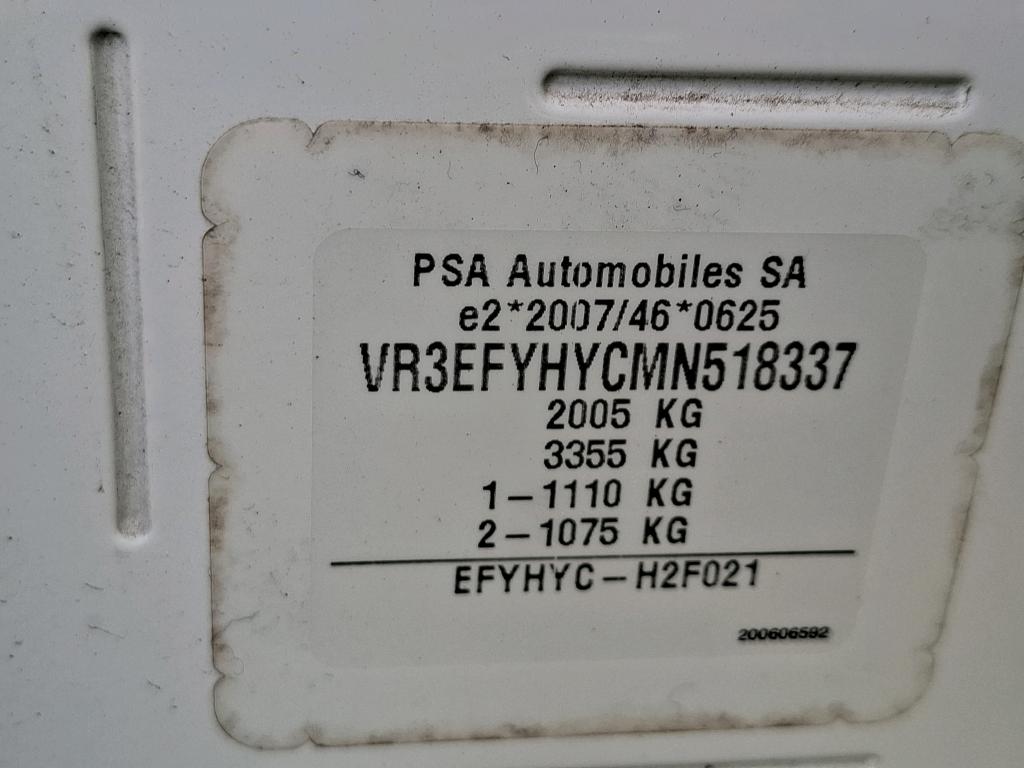 Peugeot PARTNER FOURGON STANDARD 650 KG BLUEHDI 100 S&S BVM5 PREMIUM 2021