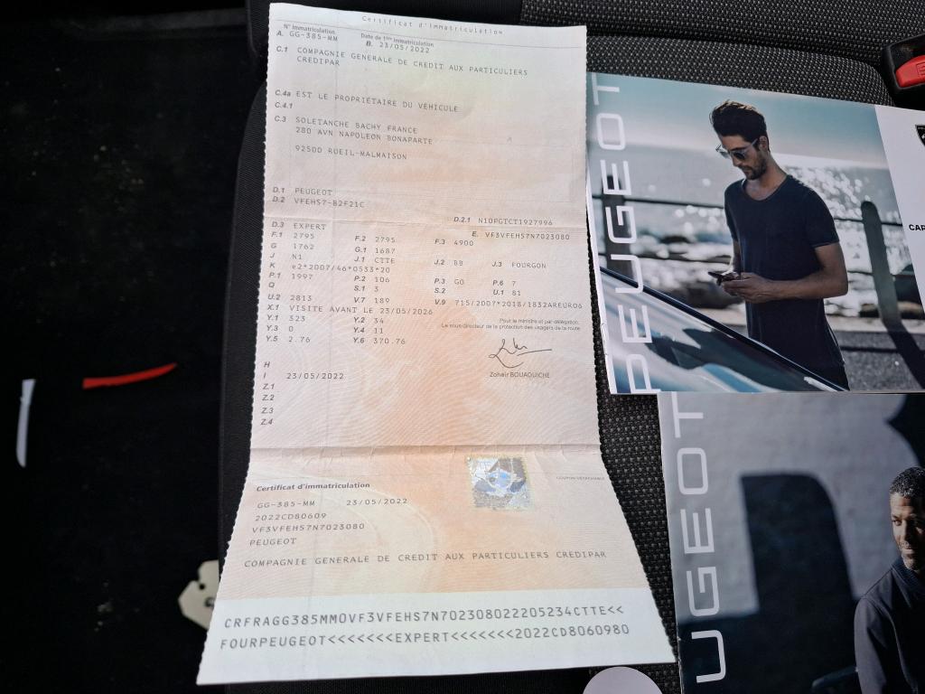 Peugeot EXPERT FGN TOLE STANDARD BLUEHDI 145 S&S EAT8 ASPHALT 2022