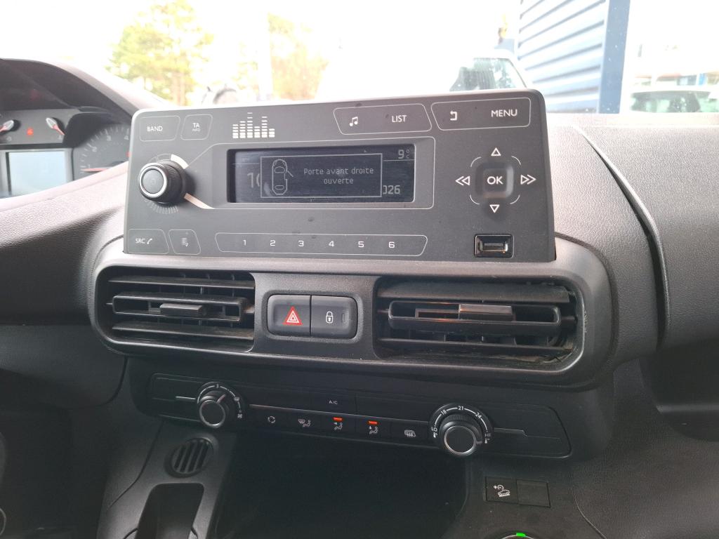 Peugeot PARTNER FOURGON STANDARD 650 KG BLUEHDI 100 S&S BVM5 PREMIUM 2021