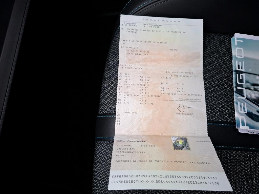 Peugeot 308 BlueHDi 130ch S&S BVM6 Allure Pack 2022