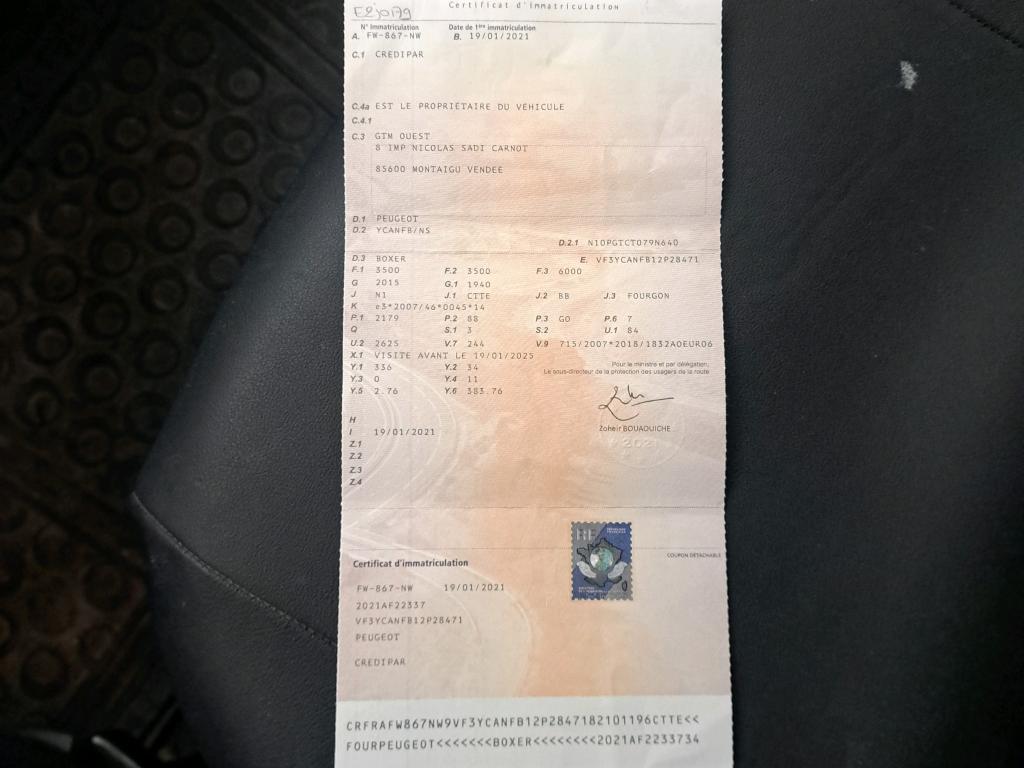 Peugeot BOXER TOLE 335 L2H2 BLUEHDI 120 S&S ASPHALT 2021