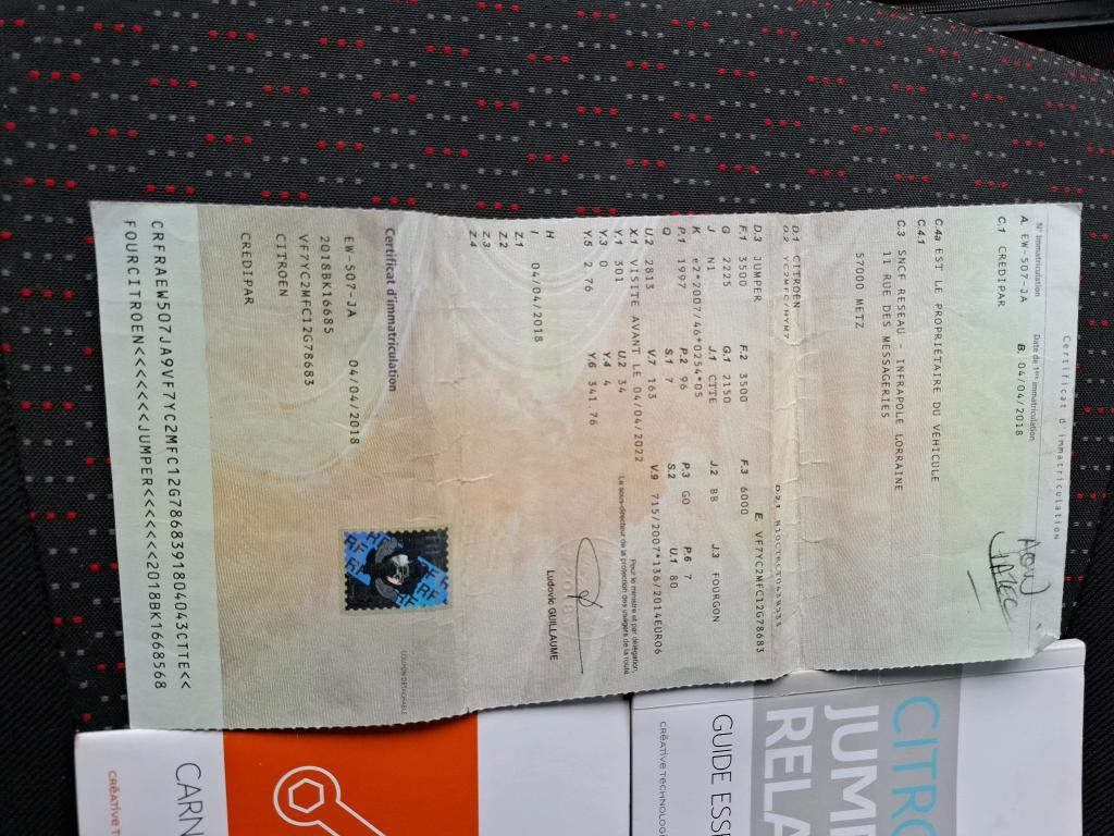 Citroen JUMPER CA 35 L3H2 BLUEHDi 130 BVM6 CONFORT 2018