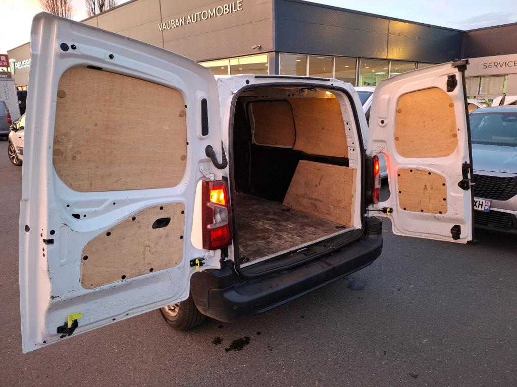 Peugeot PARTNER FOURGON STANDARD 650 KG BLUEHDI 75 BVM5 PREMIUM 2019