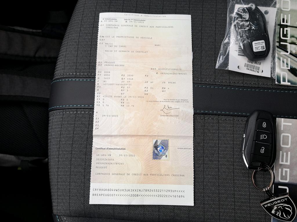 Peugeot 2008 Electrique 136 ch Allure 2022