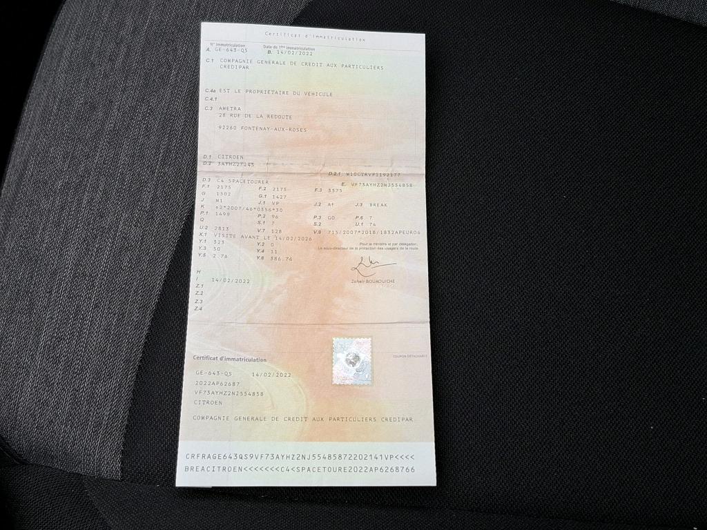 Citroen Grand C4 Spacetourer BlueHDi 130 S&S BVM6 Business 2022