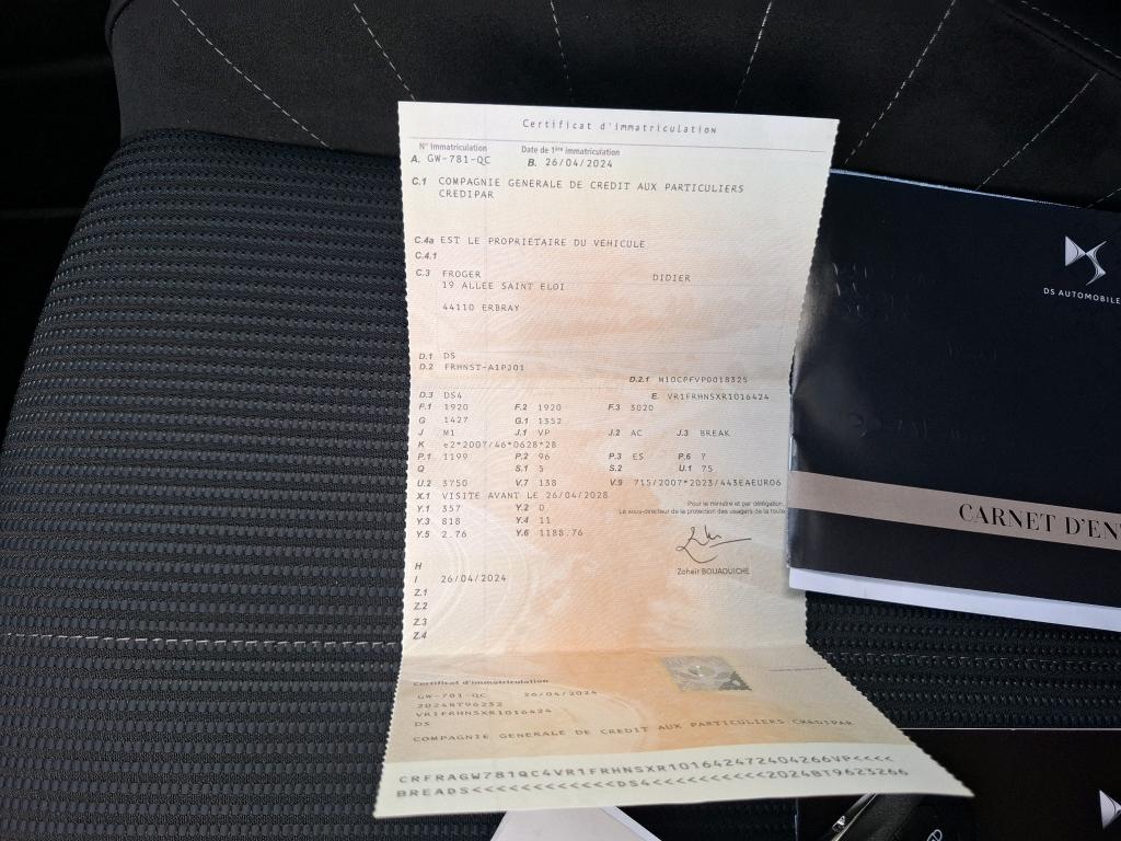 DS DS 4 PureTech 130 EAT8 Performance Line 2024