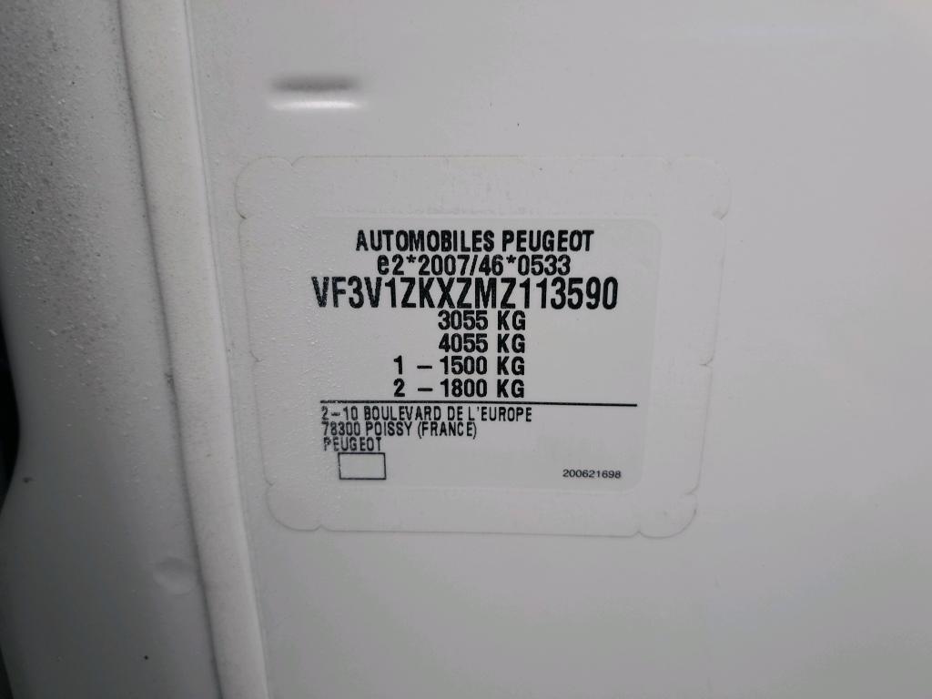 Peugeot EXPERT FGN TOLE LONG ELECTRIQUE 75KWH 136 PREMIUM 2021