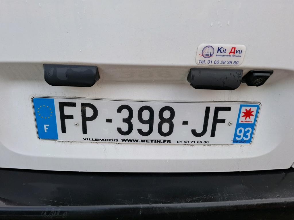 Peugeot PARTNER FOURGON STANDARD 650 KG BLUEHDI 100 S&S BVM5 PREMIUM 2020