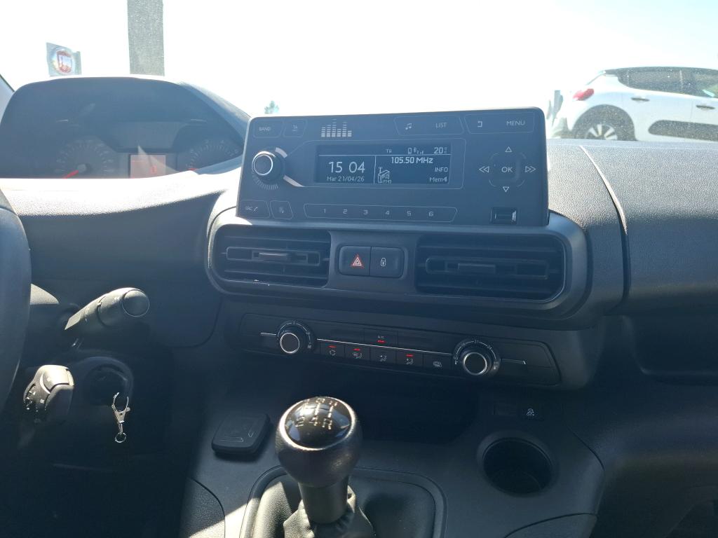 Peugeot PARTNER FOURGON STANDARD 650 KG BLUEHDI 100 S&S BVM5 PRO 2021