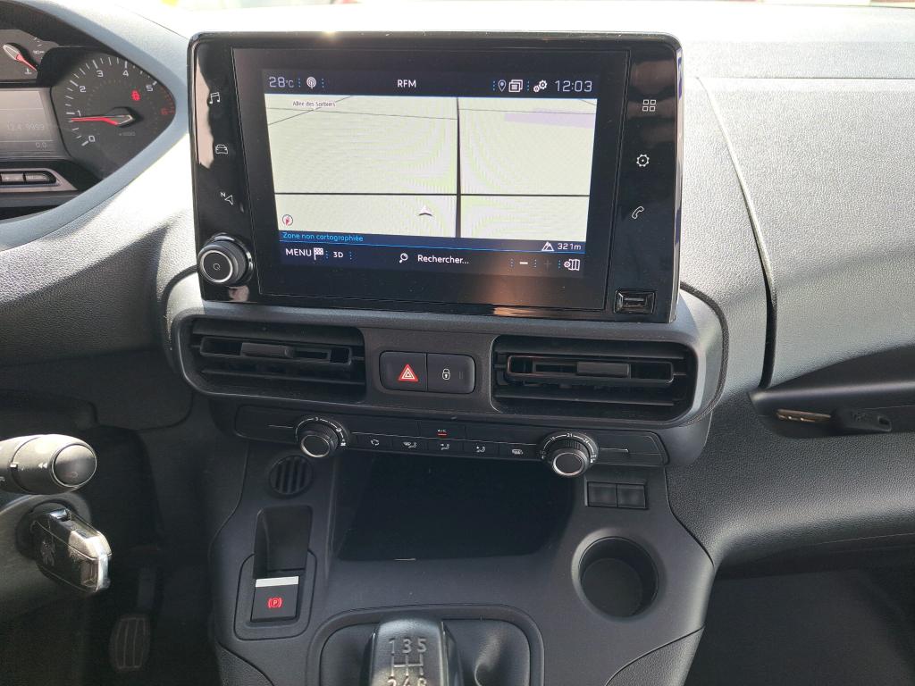 Peugeot PARTNER FOURGON STANDARD 650 KG BLUEHDI 100 S&S BVM5 ASPHALT 2021