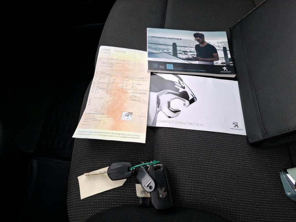 Peugeot PARTNER FOURGON STANDARD 650 KG BLUEHDI 100 S&S BVM5 PREMIUM 2020