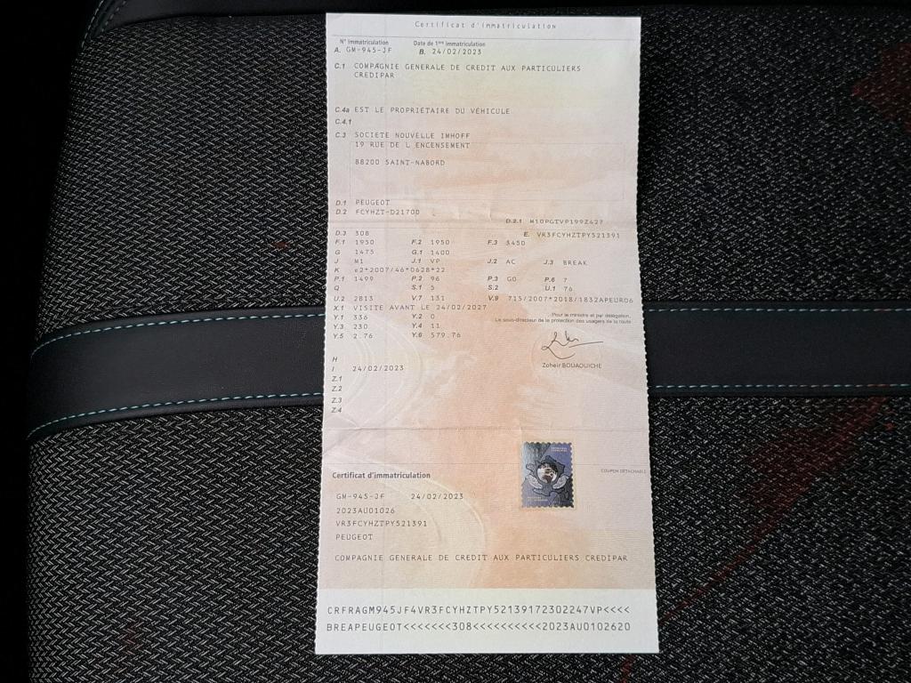 Peugeot 308 SW BlueHDi 130ch S&S EAT8 Allure 2023