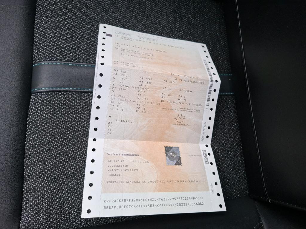 Peugeot 308 SW BlueHDi 130ch S&S BVM6 Allure Pack 2022