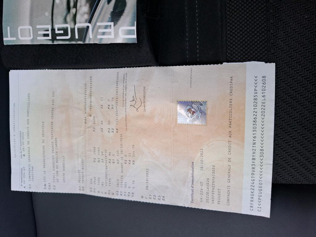 Peugeot 308 BlueHDi 130ch S&S EAT8 GT Pack 2022