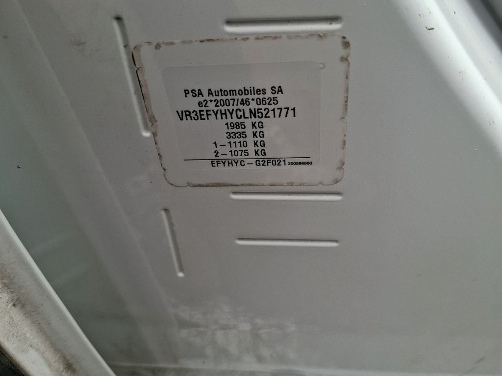 Peugeot PARTNER FOURGON STANDARD 650 KG BLUEHDI 100 S&S BVM5 PREMIUM 2020