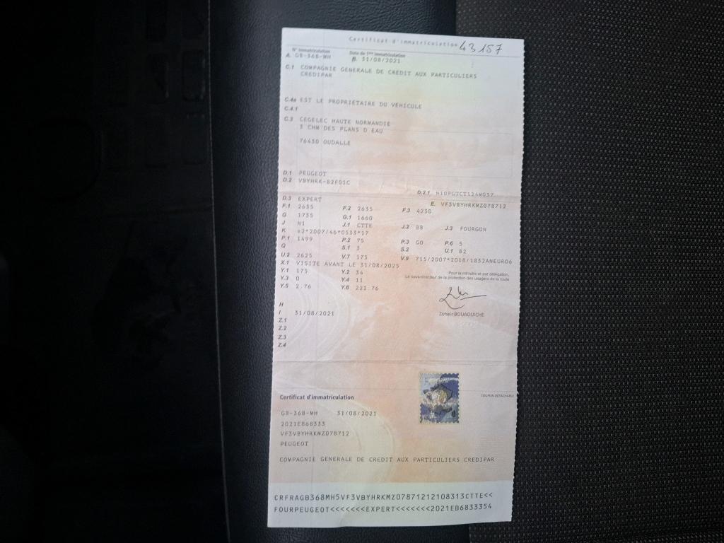 Peugeot EXPERT FGN TOLE STANDARD BLUEHDI 100 S&S BVM6 PREMIUM 2021