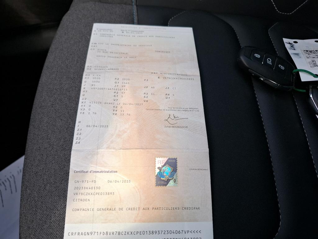 Citroen e-C4 136 ch Automatique Shine 2023